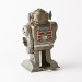 The Robot Captain. Japanese Tin plate Clockwork Toy Robot