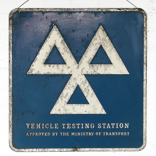 Aluminum MOT Garage Sign