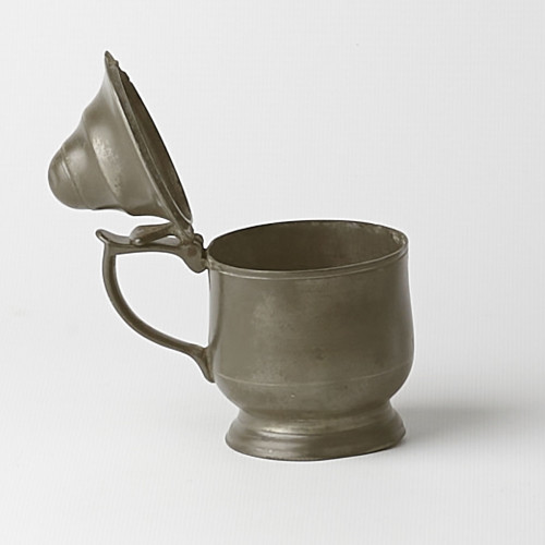 Victorian Pewter Lidded Pot