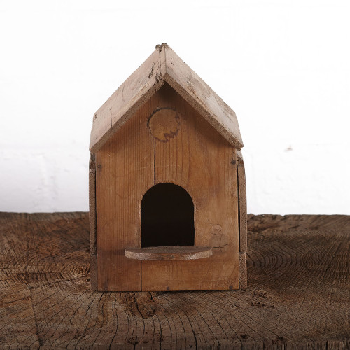 Vintage French Pine Bird Nesting Box