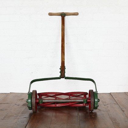 Vintage Cast Iron Push Lawnmower