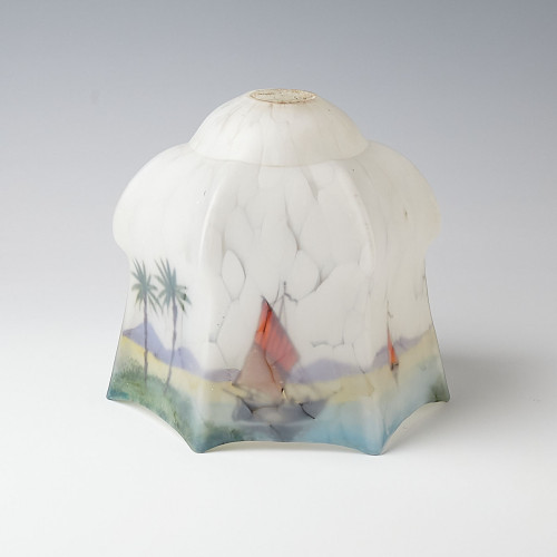 Opaque Glass Pictorial Pendant Light Shade