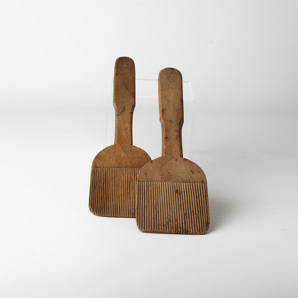 A Pair of Sycamore Butter Pats
