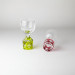 Cut Glass Coloured Shot Glasses