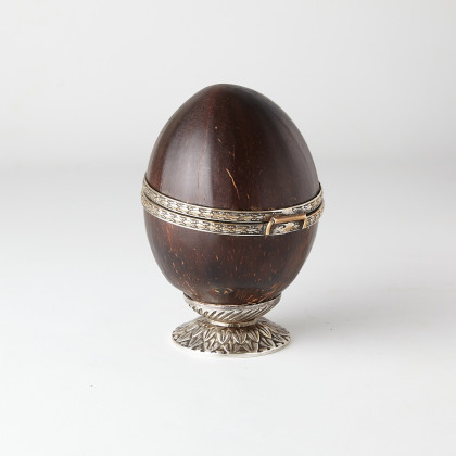 Decorative Coconut Trinket Box or Drinking Cup