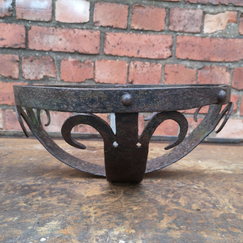 Vintage Medieval Style Handmade Open Steel Bowl